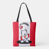 Sac fourre-tout Westie canadien KiniArt (Dos)