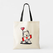 Sac fourre-tout Westie KiniArt Cutieface (Dos)