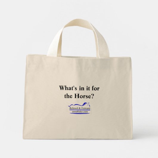 sac fourre-tout "What's in it" avec logo à l'enver (Dos)