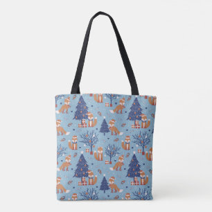 Sac fourre-tout Whimsical Winter Fox - Festive mig
