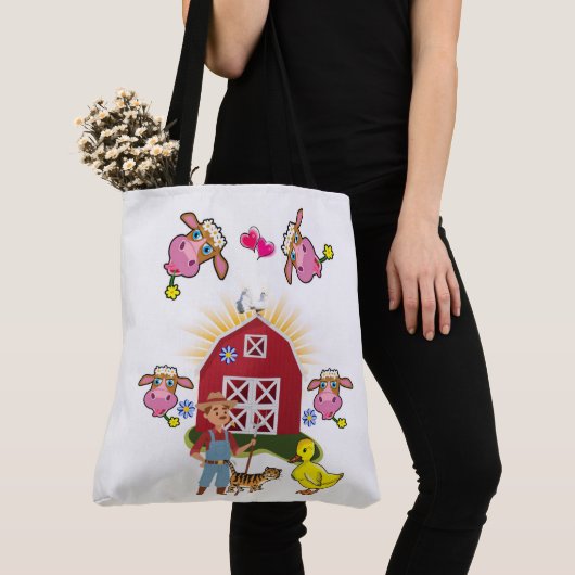 Sac fourre-tout White Country Farm (De près)