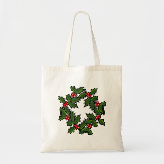 Sac fourre-tout - Wreath of Holly Feuilles and Ber (Devant)