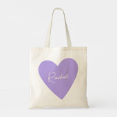 Sac fourre violet girly avec nom (Dos)