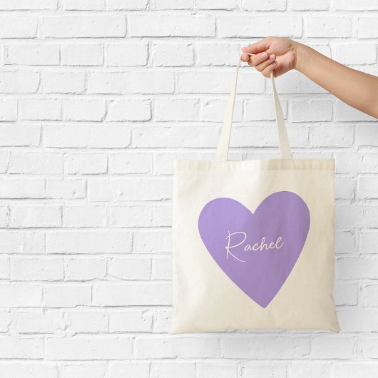 Sac fourre violet girly avec nom