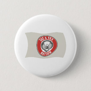 Sac & Fox Nation (Oklahoma) Vlag Knop Ronde Button 5,7 Cm