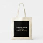 Sac Funny Christmas Naughty Nice Santa CheckliTote (Dos)