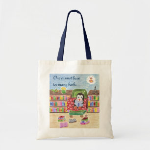 Sac futé de bibliothèque d'enfant de pingouin de