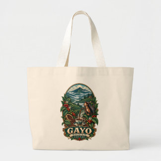 Sac Gayo Mountain Coffee Vintage Art Indonésien To