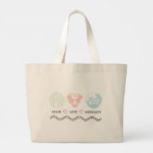 Sac géant Peace Love Mermaids (Dos)