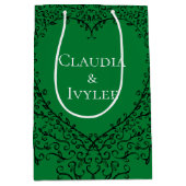 Sac gothique de Coeur-Cadeau vert et noir 3 (Devant)