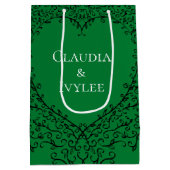 Sac gothique de Coeur-Cadeau vert et noir 3 (Dos)