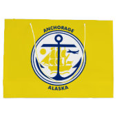 Sac grand cabas drapeau d'Anchorage, Alaska (Dos)