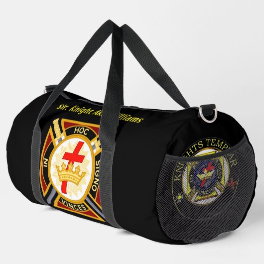 Sac grand duffel modèle Chevalier (Coin droit)