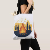 Sac graphique de camp d'été rétro (De près)