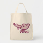 Sac graphique rose Foxy fox (Devant)