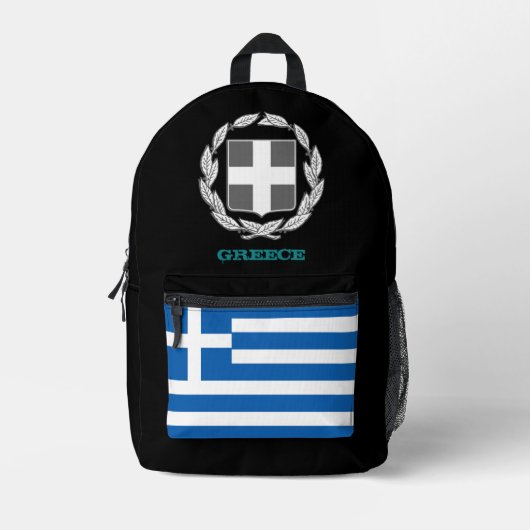 sac Grèce, drapeau grec, emblème /patriotes (Recto)