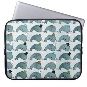 Sac grunge d'ordinateur portable de casquettes de