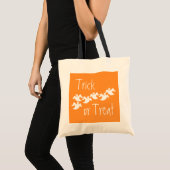 Sac Halloween Fantôme, Orange (Devant (produit))