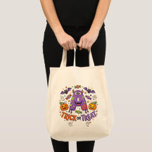Sac Halloween pour friandises ou farces de chat no