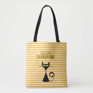 Sac Happy Halloween Chat Noir Friandise ou Farce