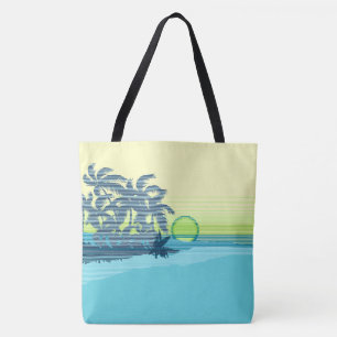 Sac hawaïen de plage de surfers de grande rayure