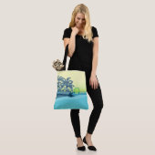 Sac hawaïen de plage de surfers de grande rayure (Sur le modèle)