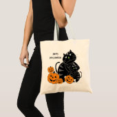 Sac heureux 2 de Halloween de citrouille de chat n (Devant (produit))