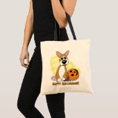 Sac heureux de corgi de Halloween (Devant (produit))