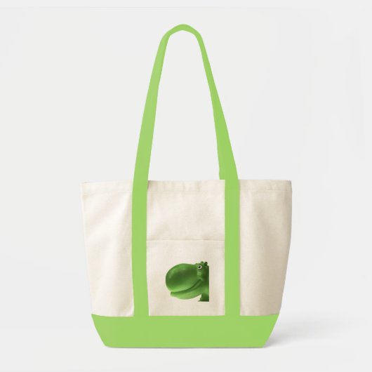 Sac heureux de vert d'hippopotame (Devant)
