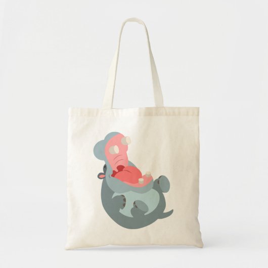 Sac Hippo Caricature Mignonne Rire (Devant)