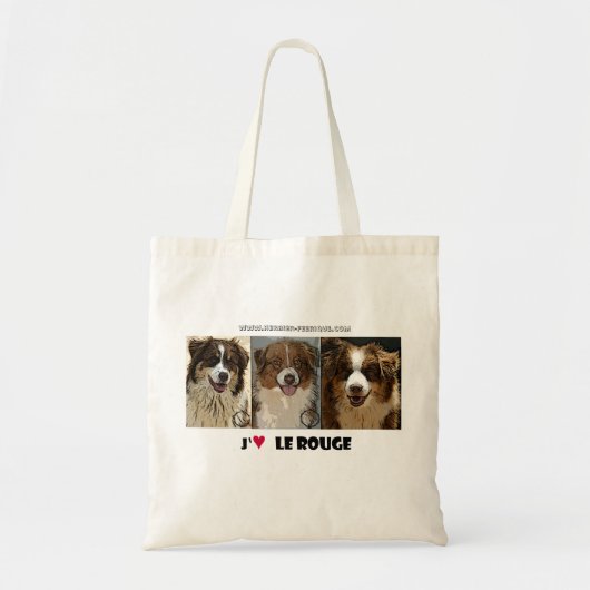 SAC "Ik hou van rood" Tote Bag (Voorkant)