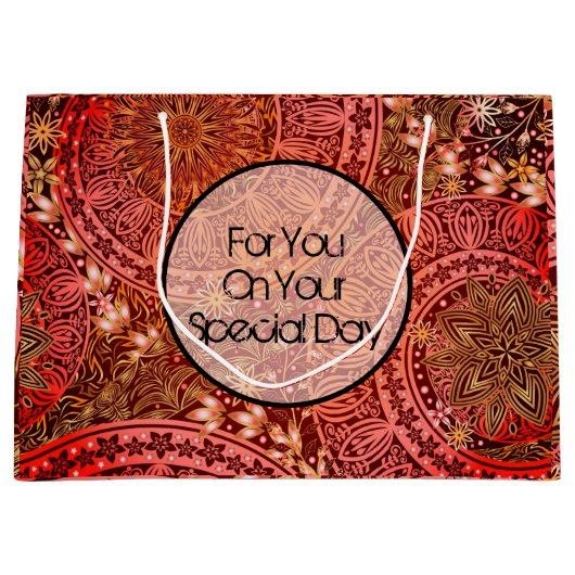 Sac indien de cadeau d'impression (Devant)