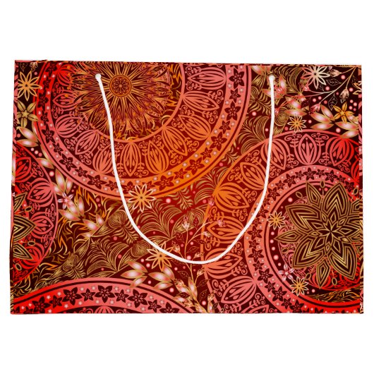 Sac indien de cadeau d'impression (Dos)