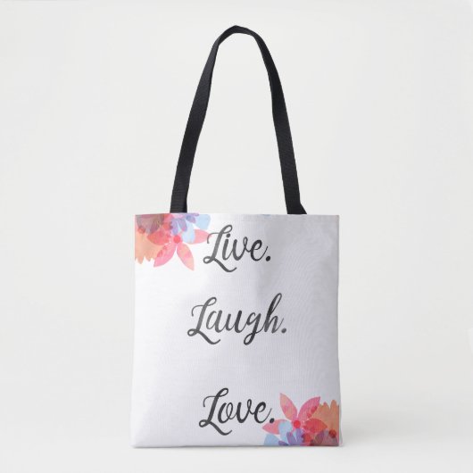 Sac inspiré de citation, art vivant de rire (Devant)