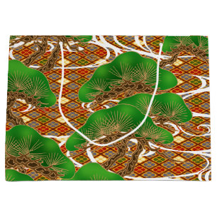 Sac japonais de cadeau de motif de kimono