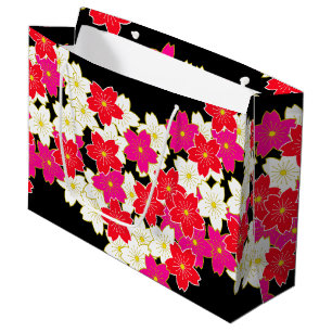 Sac japonais SAKURA de cadeau de motif de kimono