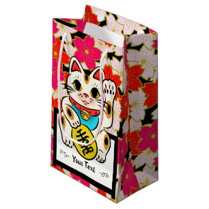 Sac japonais SAKURA Maneki Nek de cadeau de motif