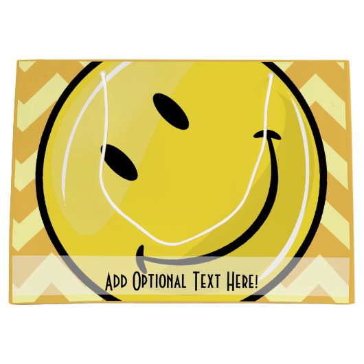 Sac jaune fait sur commande géant de cadeau (Devant)