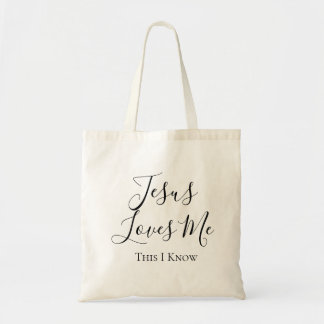 Sac Jésus M'aime C'est Ce Que Je Sais Sac Cabas