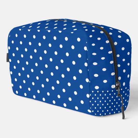 Sac kit Dopp Design Pois blanc (Coin droit)