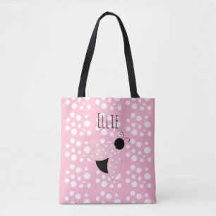 Sac Ladybug rose personnalisé
