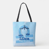 Sac Libra astrologie signe air sac bleu (Dos)
