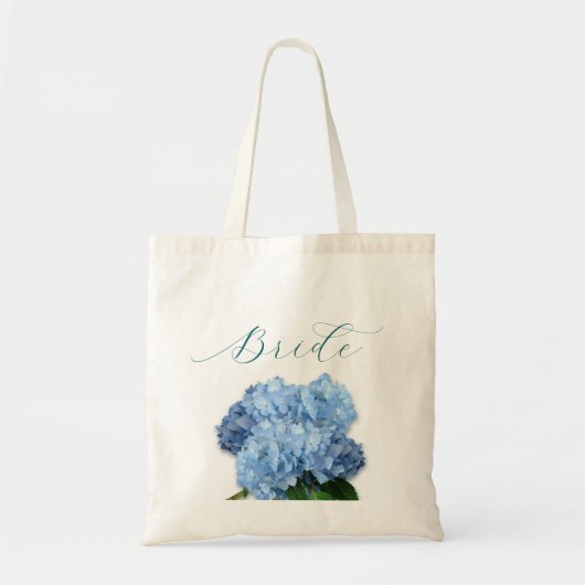 Sac mariage Blue Hydrangea Fleurs Brides (Devant)