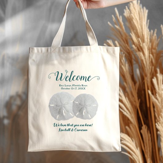 Sac mariage de bienvenue Deux dollars de sable