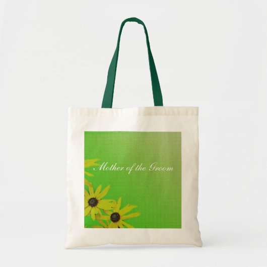 sac mariage de fleur marguerite jaune (Devant)
