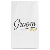 Sac Mariage Floral Calligraphie Simple Groom | Sac (Dos)