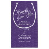 Sac mariage Heureux Jamais Après Dentelle Blanche  (Dos)