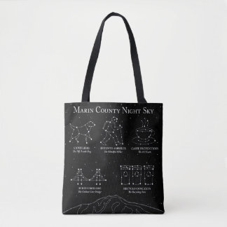 Sac Marin Nuit Ciel Moyen Tote Noir
