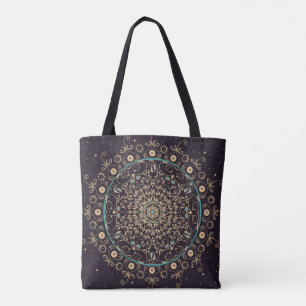 Sac mauve-foncé de mandala de ciel