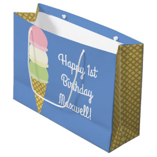 Sac mignon de cadeau d'anniversaire de cornet de